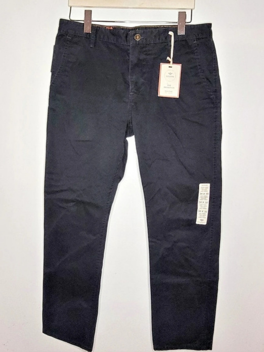 Dockers The Broken In Alpha Khaki Slim Tapered Chinos Black Pant Waist 34 x 30
